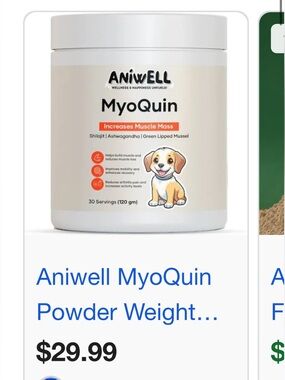 MyoQuin Dog Muscle Support Supplement - Cream